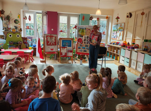 Spotkanie z Panią z Biblioteki Miejskiej "Przystań"