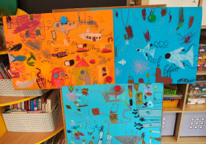 3 plakaty miejsc i rzeczy, które wydzielają dymy.